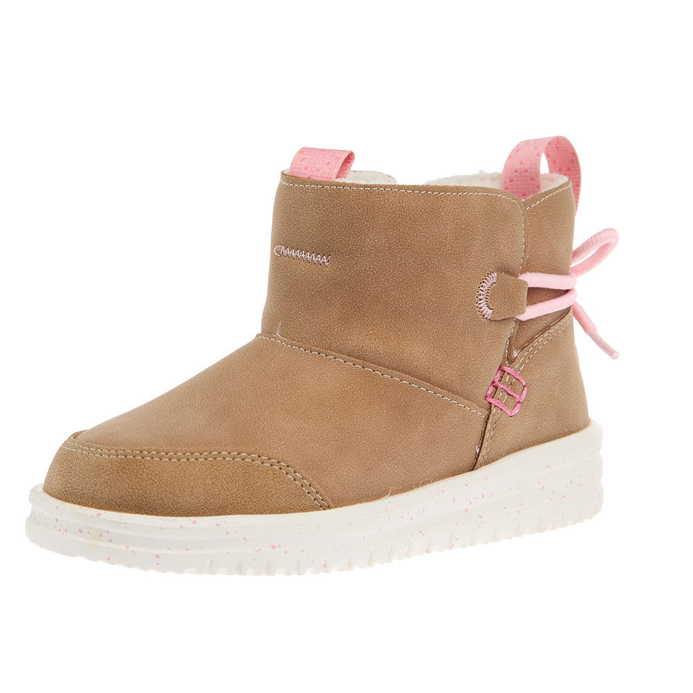 Hey Dude Youth Chestnut Camden Bow Cozy Boot