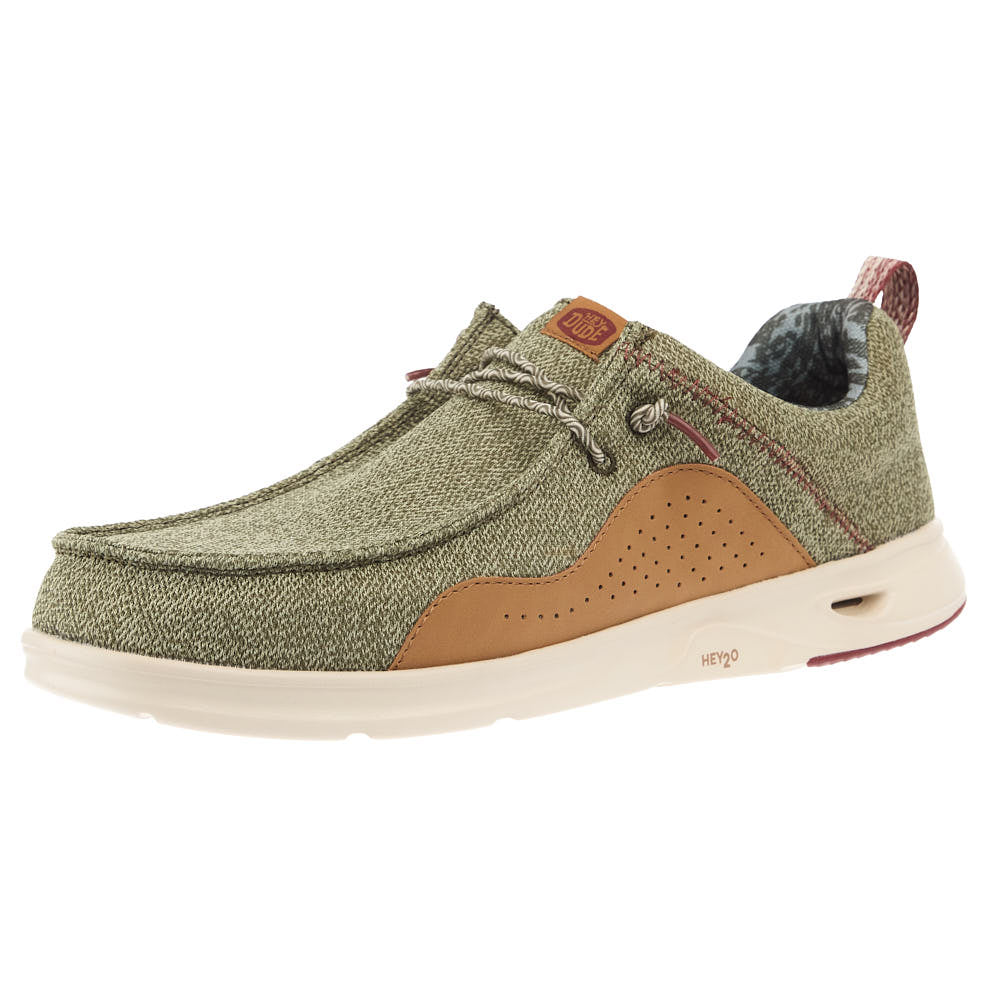 Hey Dude Men's Wally 2O Mesh Burnt Olive Casual