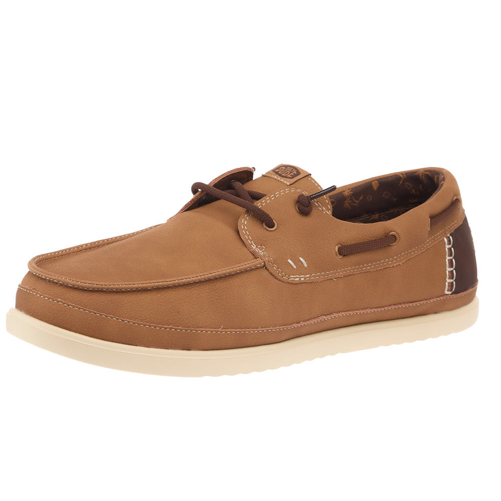 Hey Dude Men's Harbor Lo Classic Bone Brown Casual