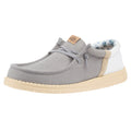 Hey Dude Men's Wally Funk Summer Stitch Flannel Grey Casual Shoe
