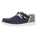 Hey Dude Men's Wally Funk Summer Stitch Navy Blazer Casual Shoe