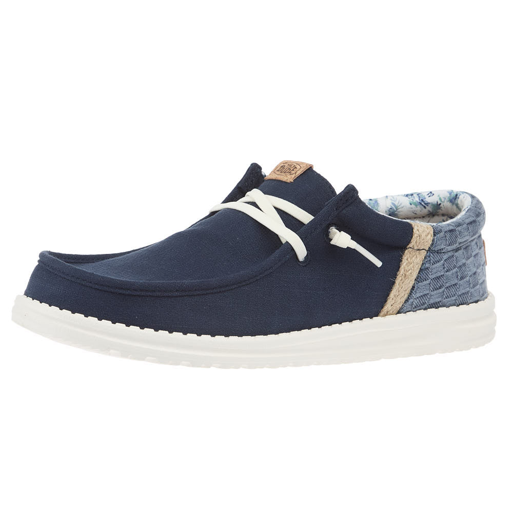 Hey Dude Men's Wally Funk Summer Stitch Navy Blazer Casual Shoe