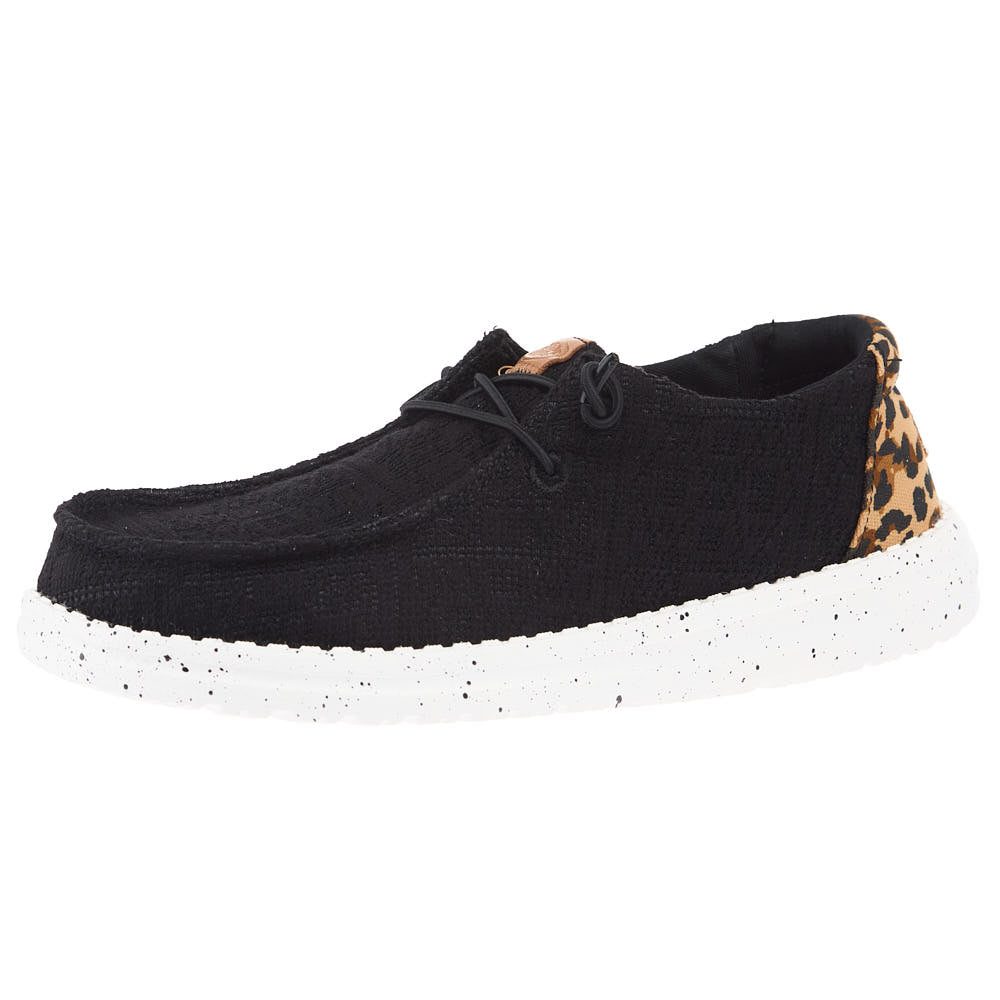 Hey Dude Women's Wendy Wildcat Black And Leopard