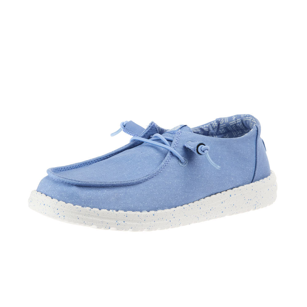 Hey Dude Women's Wendy Stretch Canvas Hydrangea Blue Casual