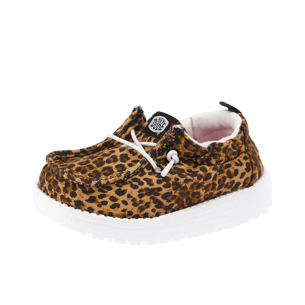 Hey Dude Toddler's Lil Slip On Novelty Leopard Casual Shoe