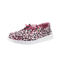 Hey Dude Kid's Wendy Getaway Lace Pink Leopard Casual Shoe