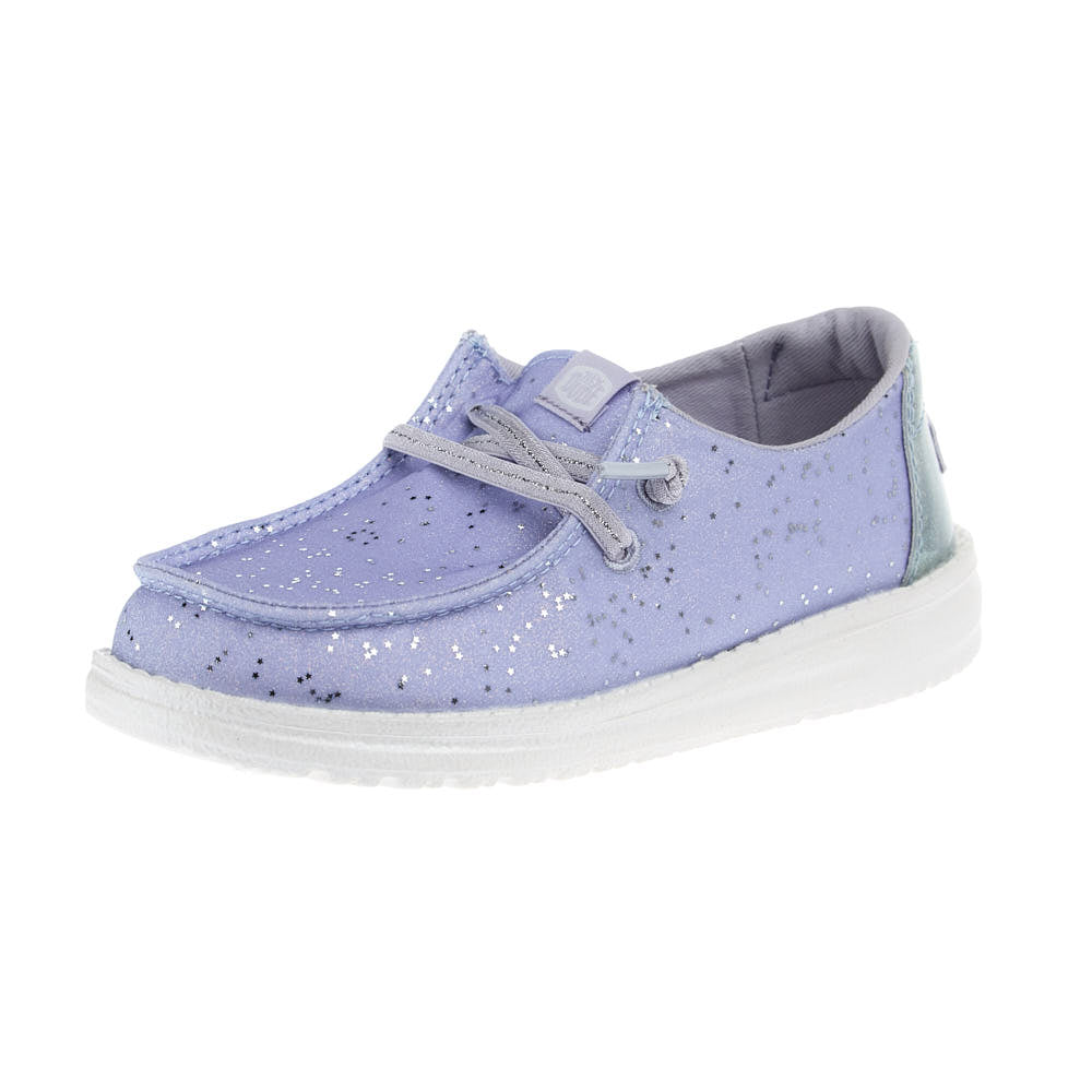 Hey Dude Kid's Wendy Sparkle Surprise Purple Casual Shoe