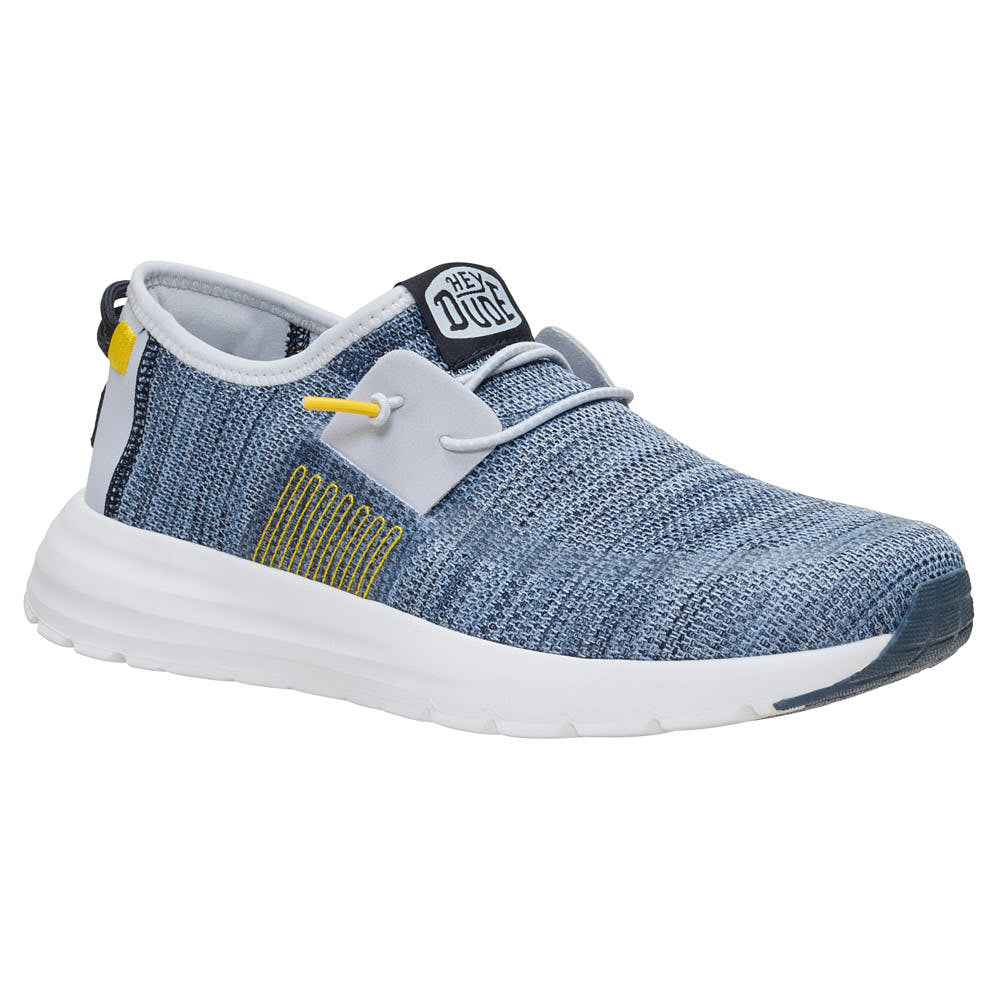 Hey Dude Men's Sirocco Stretch Sox Dark Navy/Multi Tennis Shoe
