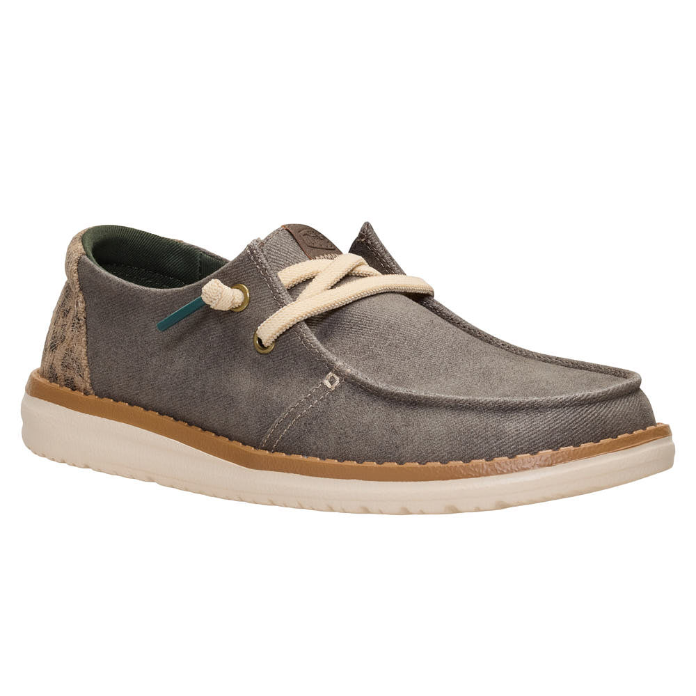 Hey Dude Women's Wendy Workwear Leo Dark Olive Casual