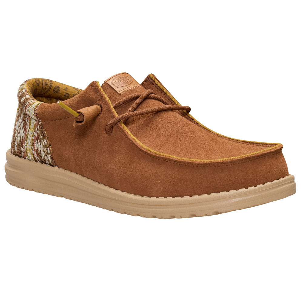 Hey Dude Men's Wally Funk Teton Brown Suede Casual