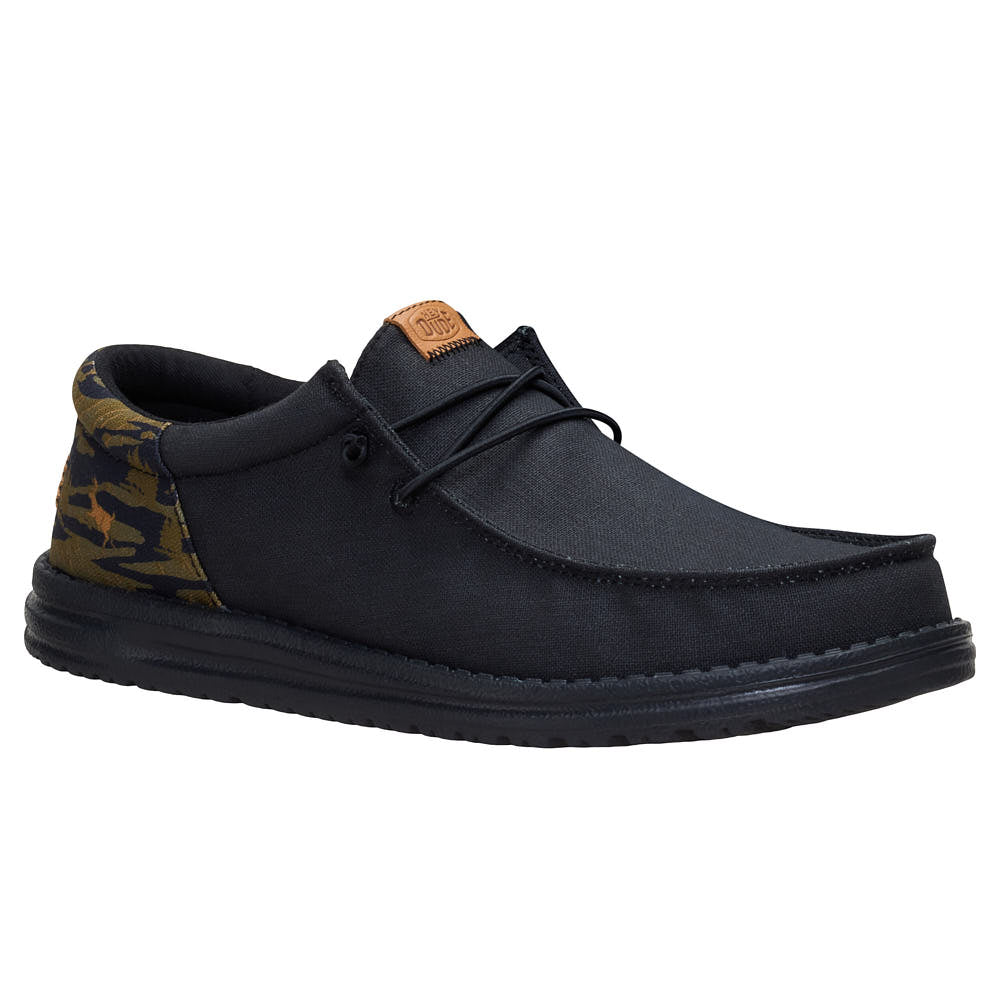 Hey Dude Men's Wally Funk Outdoor Camo Black Casual
