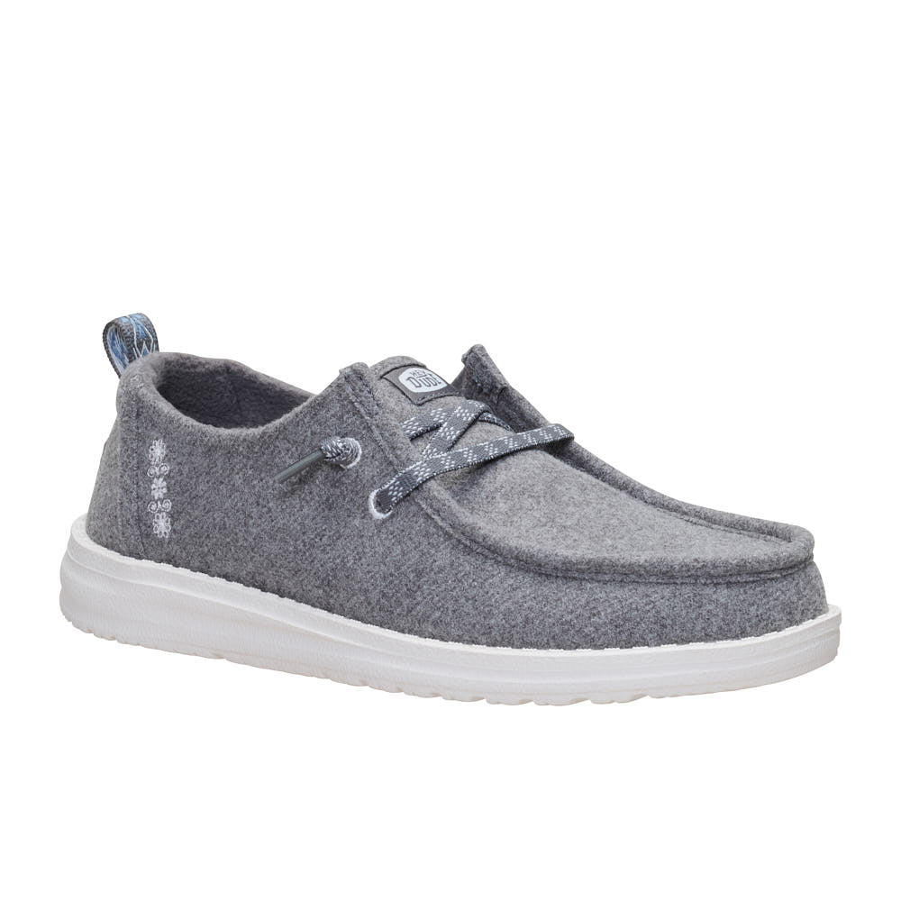 Hey Dude Women's Cozy Wool Grey Poppy Seed Casual