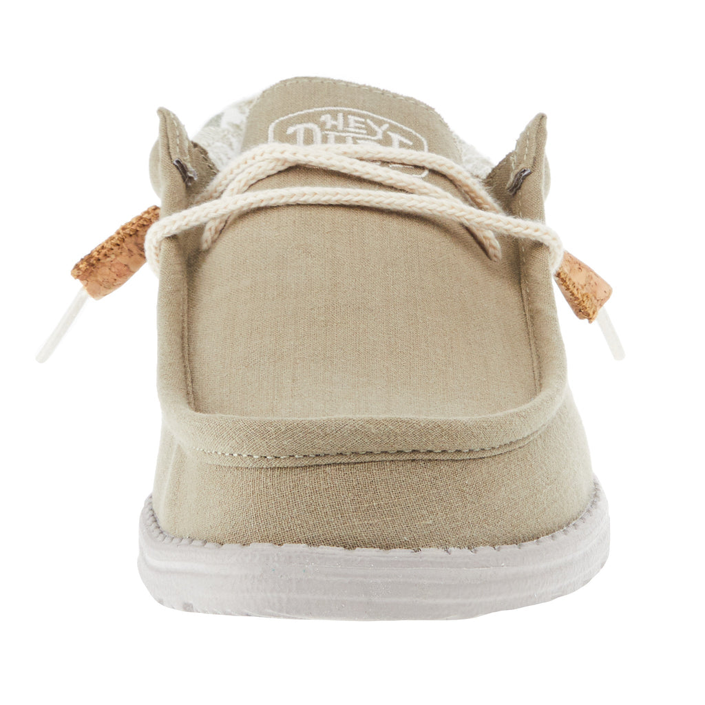 Hey Dude Men's Wally Linen Natural Mows Casual Shoe