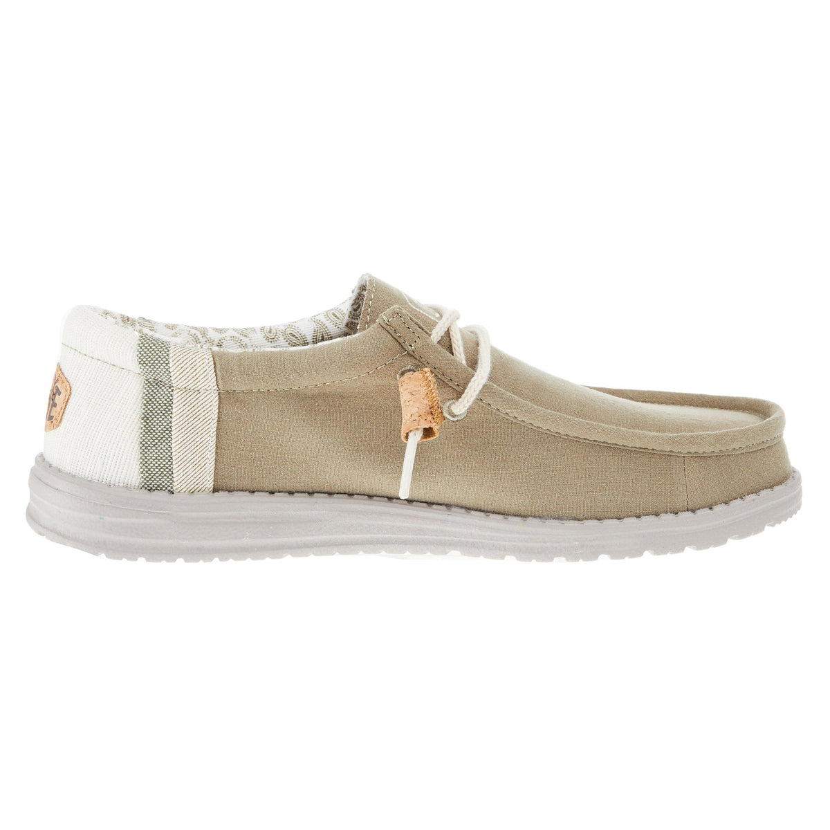 Hey Dude Men's Wally Linen Natural Mows Casual Shoe