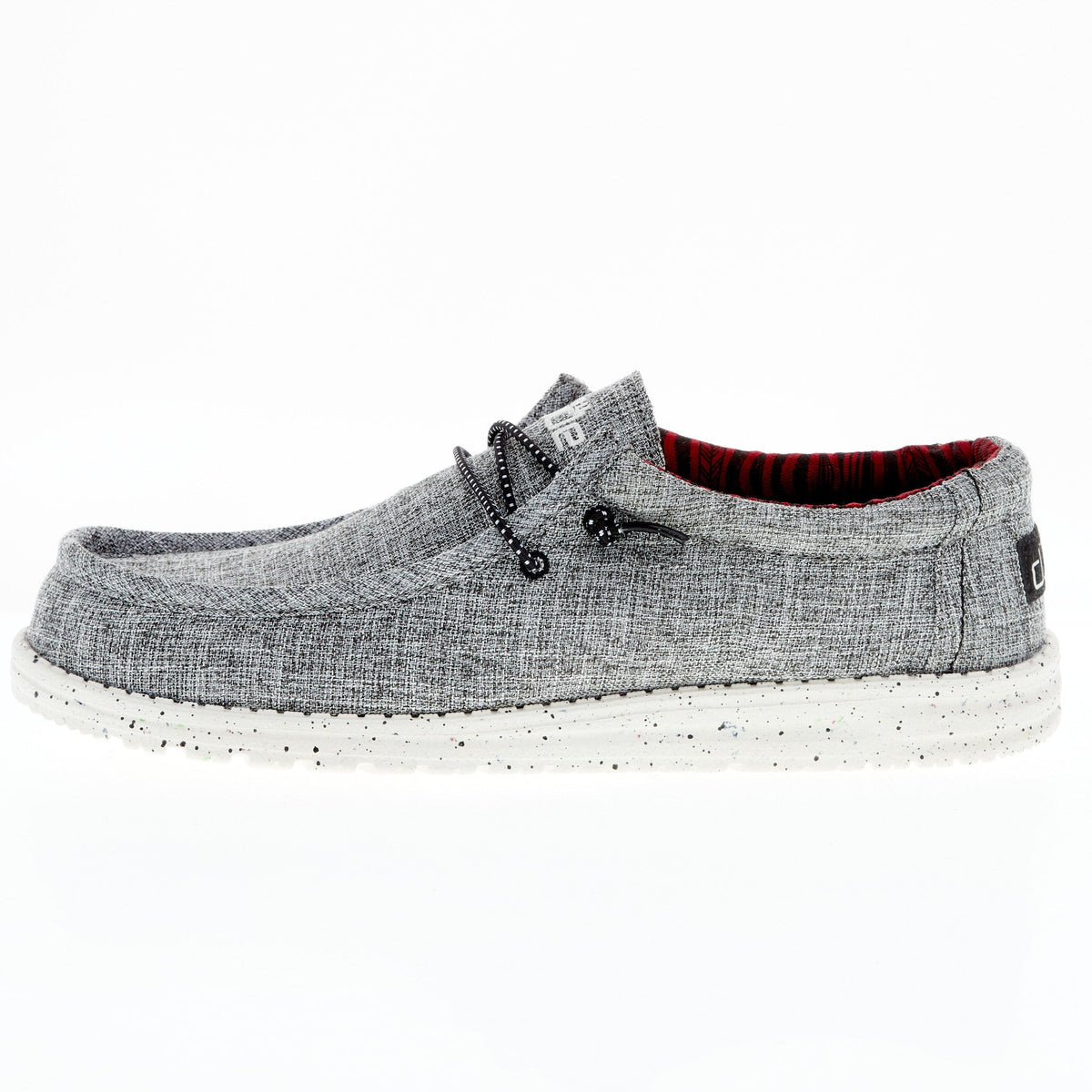 Hey Dude Men's Wally Eco Linen Black Casual Shoe