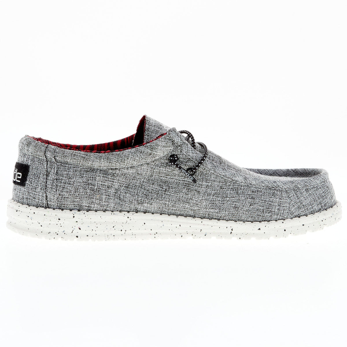 Hey Dude Men's Wally Eco Linen Black Casual Shoe