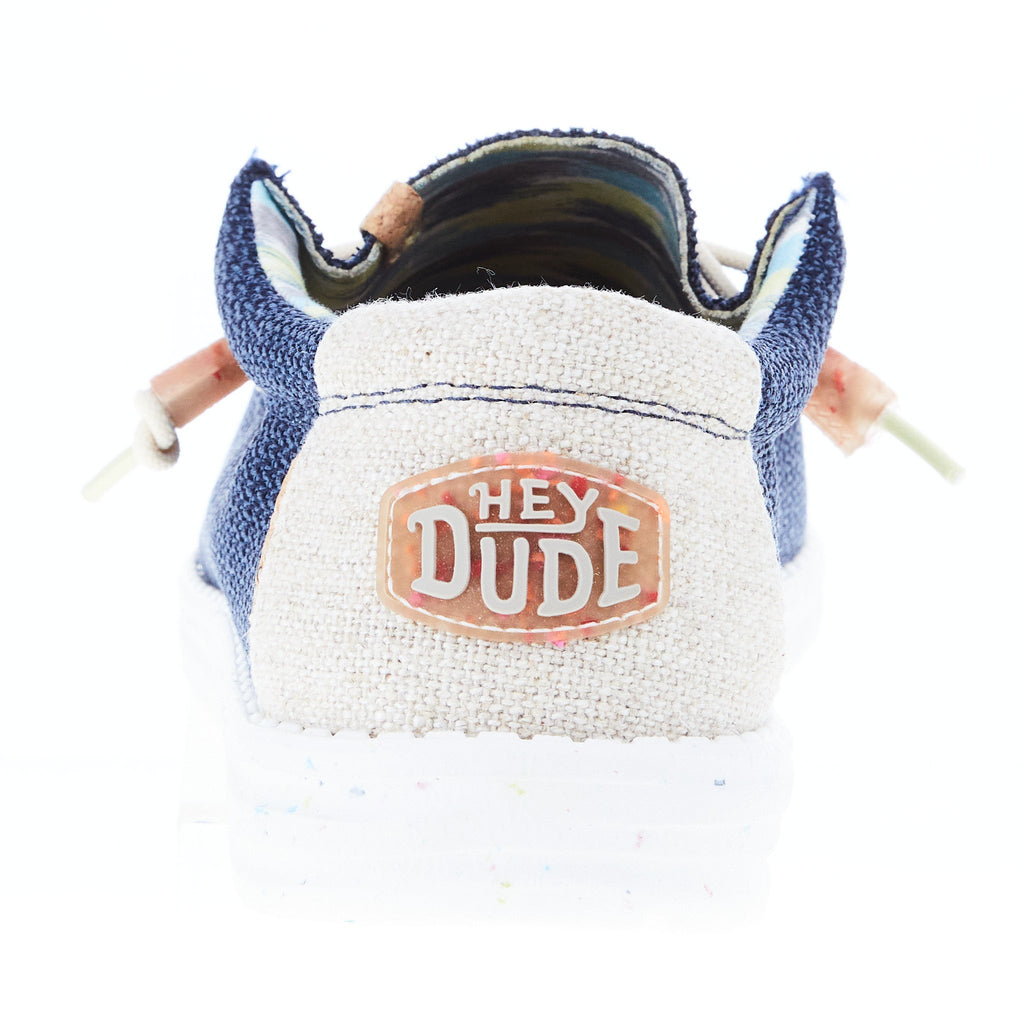 Hey Dude 40008-4MT Men's Wally Eco Stretch Orion Blue Casual