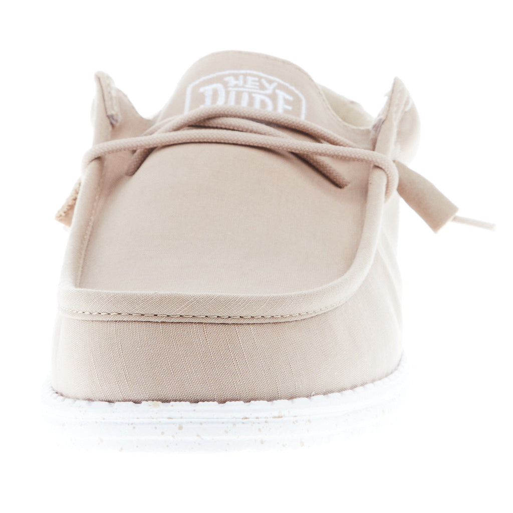 Hey Dude Men's Wally Slub Tan Canvas Shoes