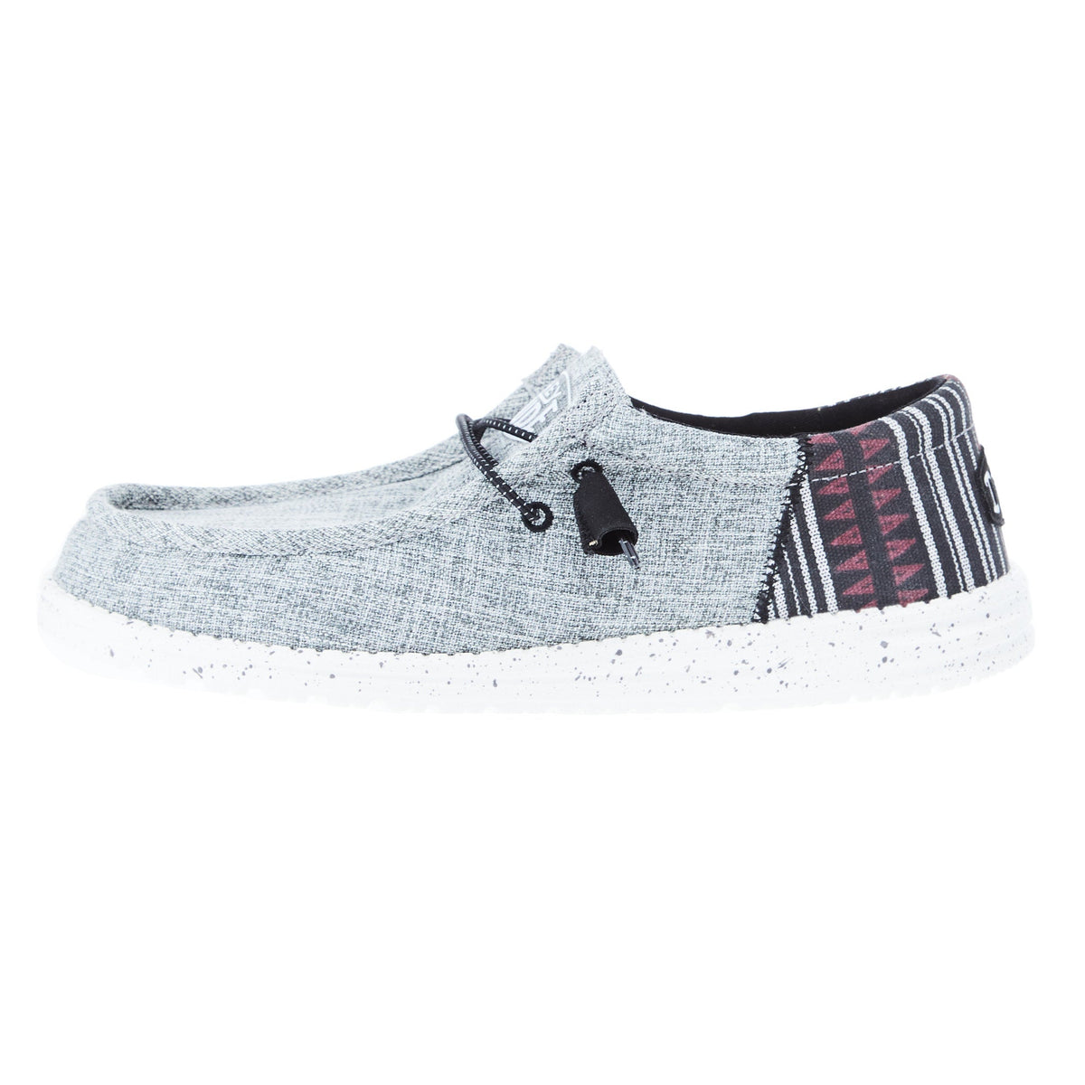 Hey Dude Men's Wally Funk Jacquared Black Aztec Casual