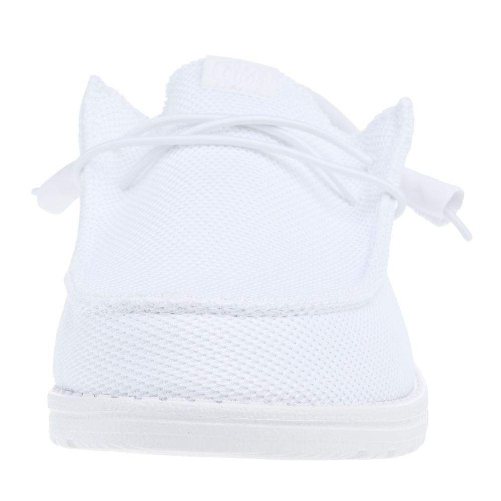 Hey Dude Men`s Wally All White Casual Shoe