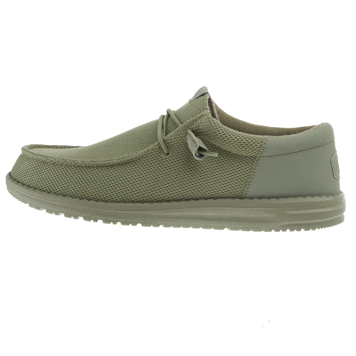 Hey Dude Mens Green Wally Funk Mono Casual Shoe