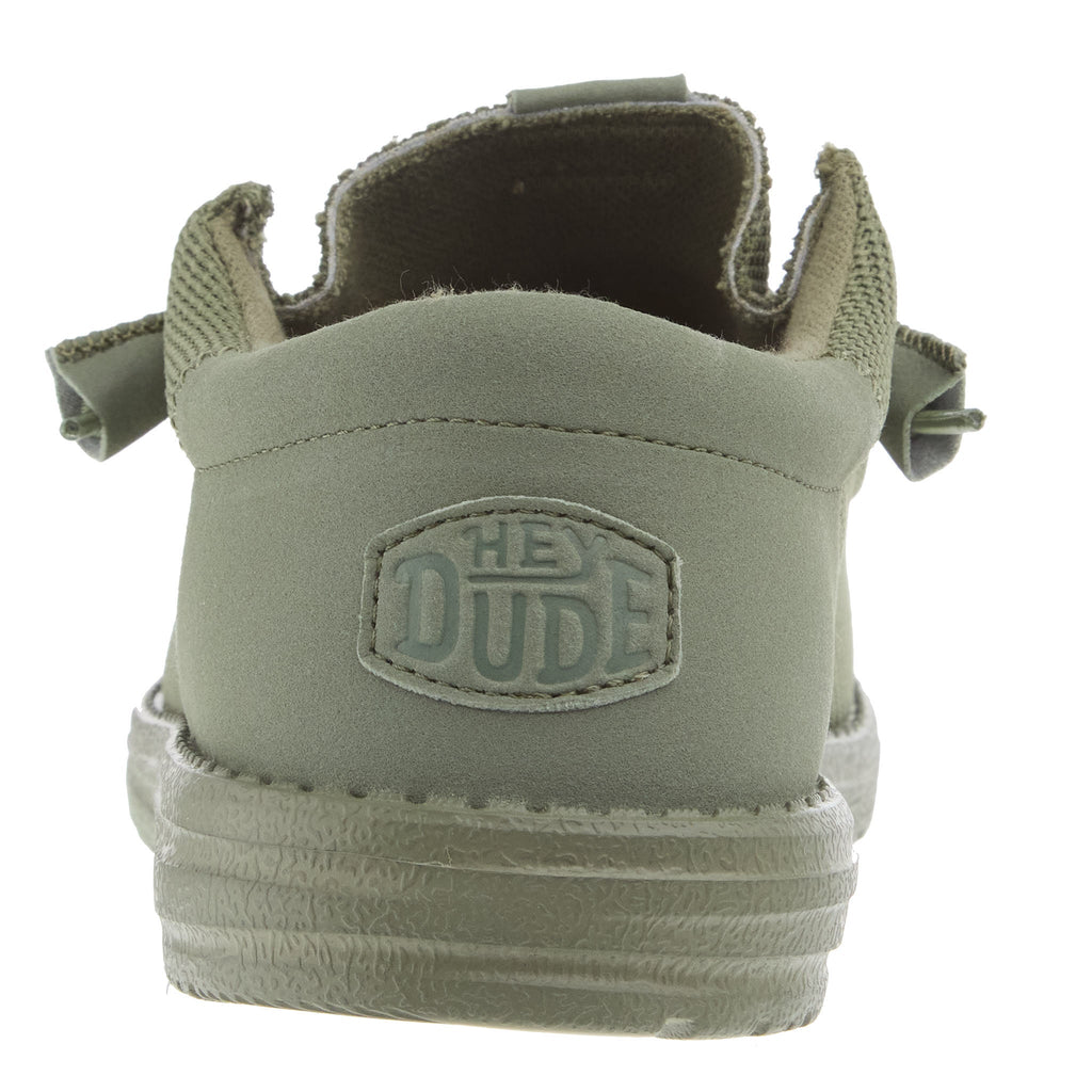Hey Dude Mens Green Wally Funk Mono Casual Shoe
