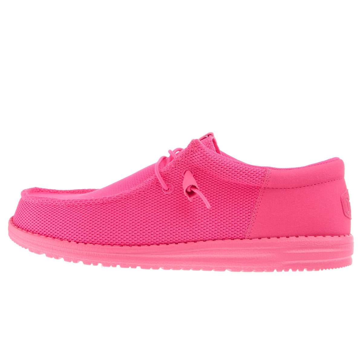 Hey Dude Men`s Wally Neon Pink Casual Shoe