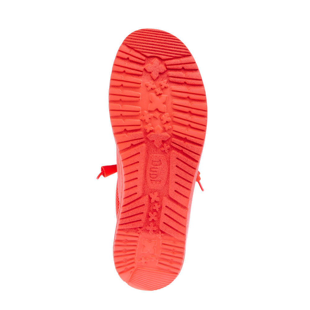 Hey Dude Men`s Fiery Coral Wally Funk Mono Casual