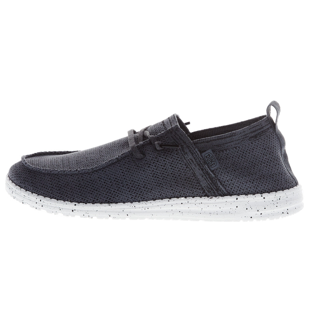 Hey Dude Men's Wally Halo Dark Grey Casual Shoe