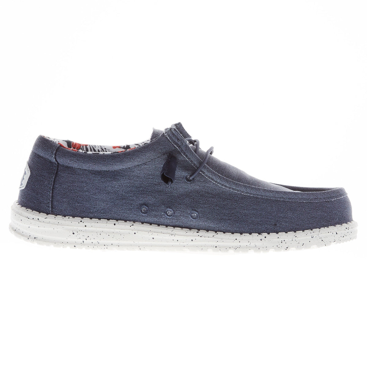 Hey Dude Men's Wally Stretch Canvas Blue Casual Shoe