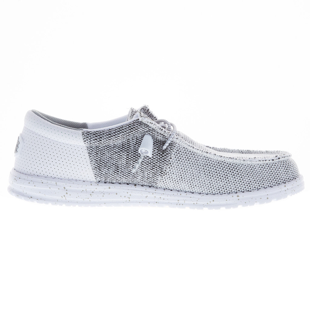 Hey Dude Men's Wally Tri Stone White Casual Shoe