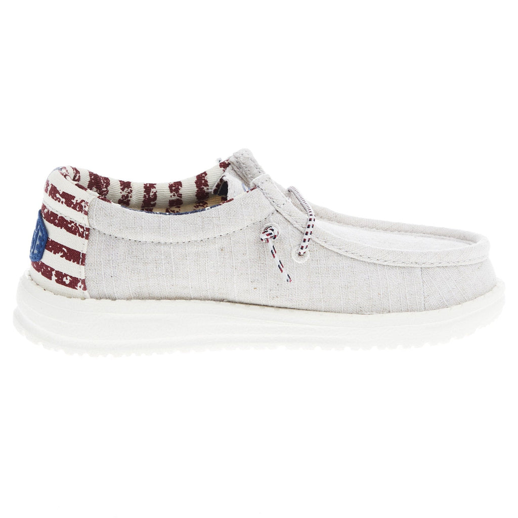 Hey Dude Youth Wally Off White Patriotic