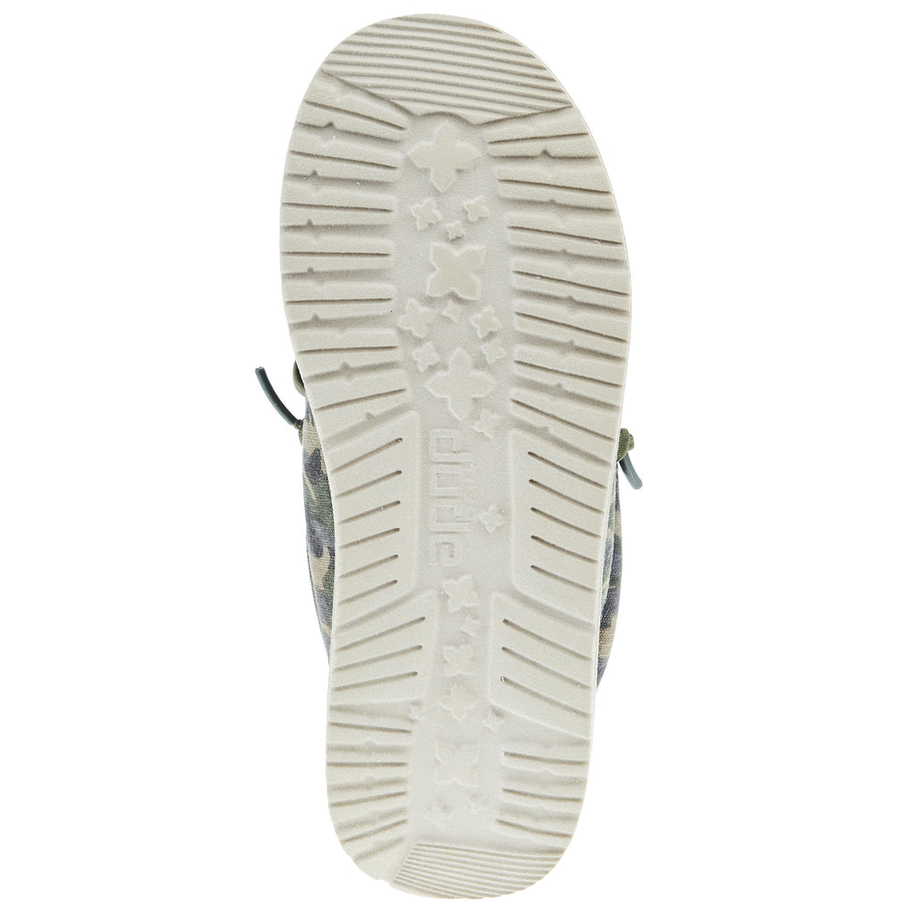 Hey Dude Youth Wally Camodino Musk Casual Shoe