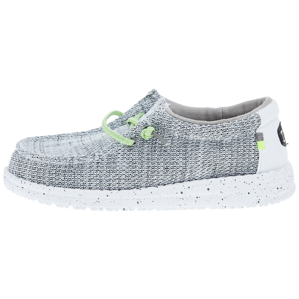 Hey Dude Youth Wally Sox Stone White Casual Shoe