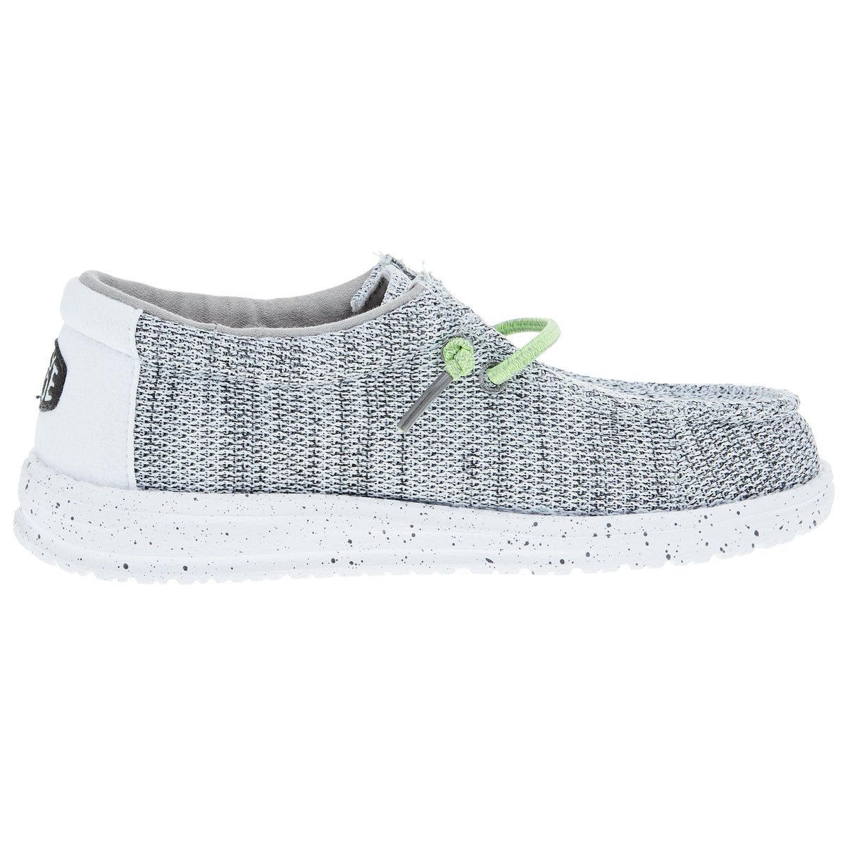 Hey Dude Youth Wally Sox Stone White Casual Shoe