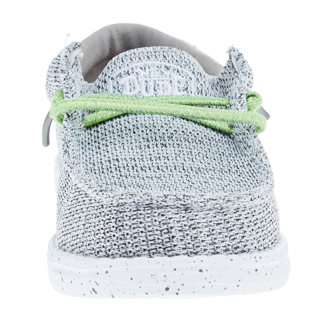 Hey Dude Youth Wally Sox Stone White Casual Shoe