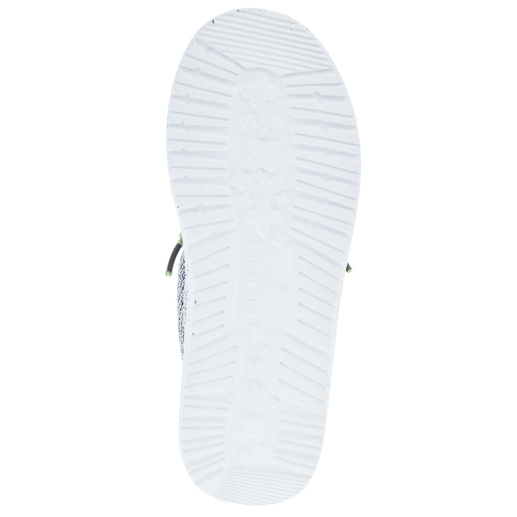 Hey Dude Youth Wally Sox Stone White Casual Shoe