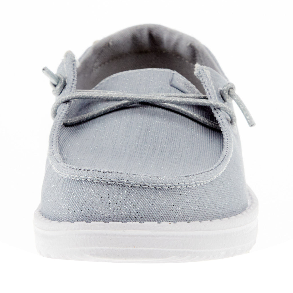 Hey Dude Youth Wendy Glitter Smoke Quartz Casual Shoe