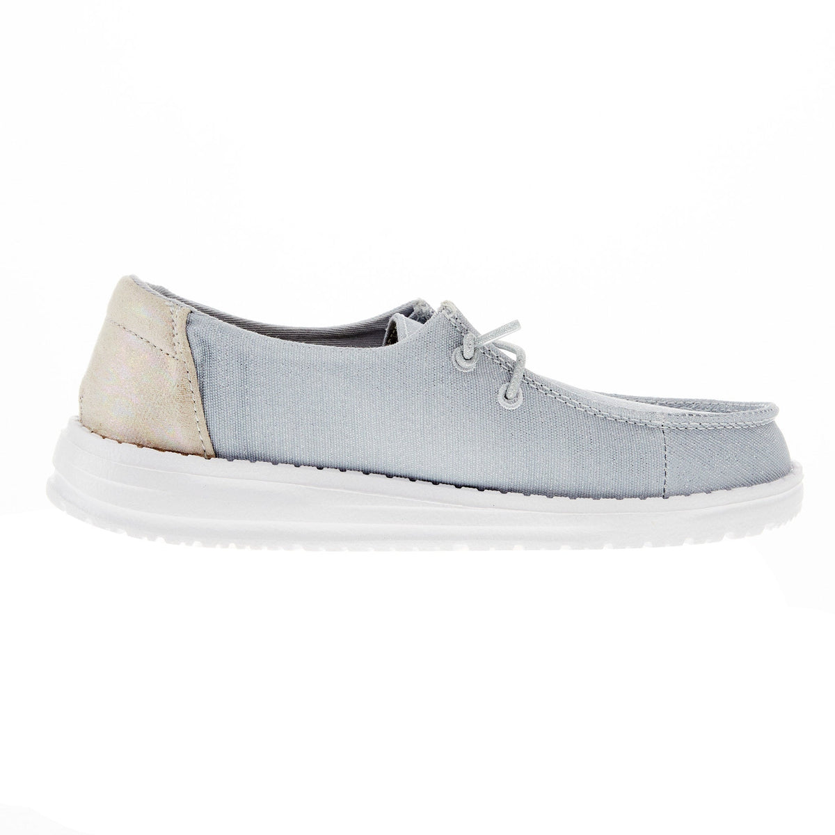 Hey Dude Youth Wendy Glitter Smoke Quartz Casual Shoe