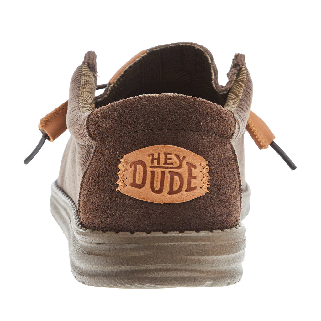 Hey Dude Men's Wally Corduroy Chocolate Casual Shoe