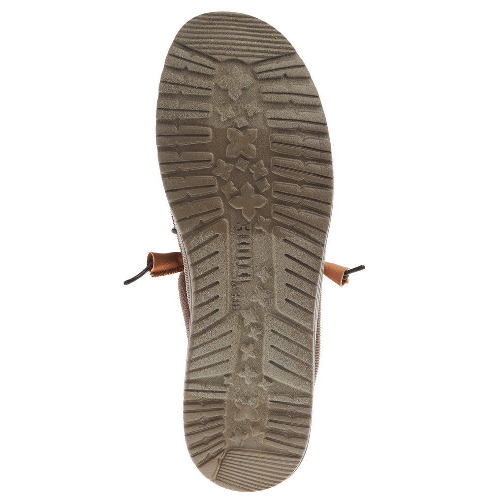 Hey Dude Men's Wally Corduroy Chocolate Casual Shoe