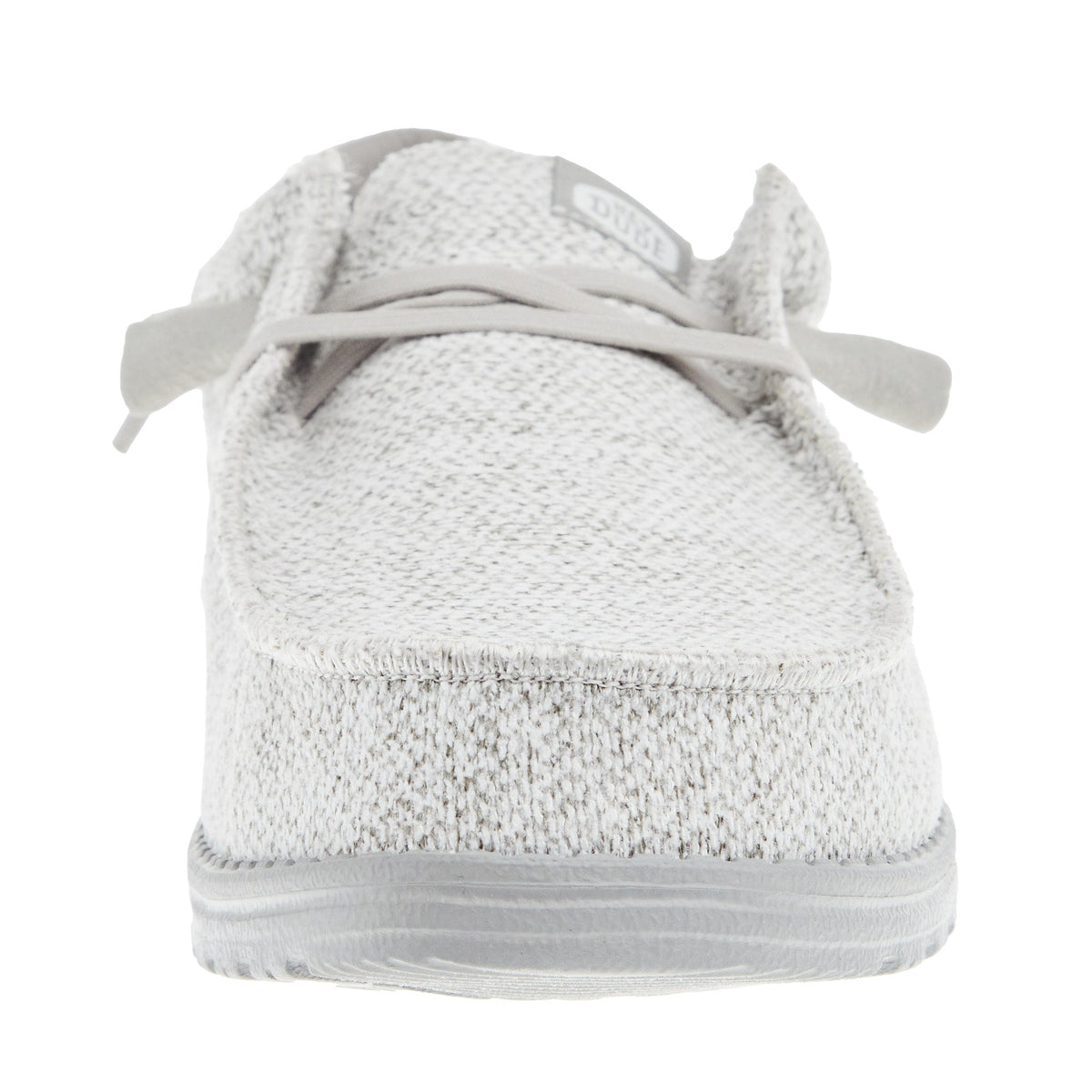 Hey Dude Men's Wally Stitch Flecked Woven Grey Casual Shoe