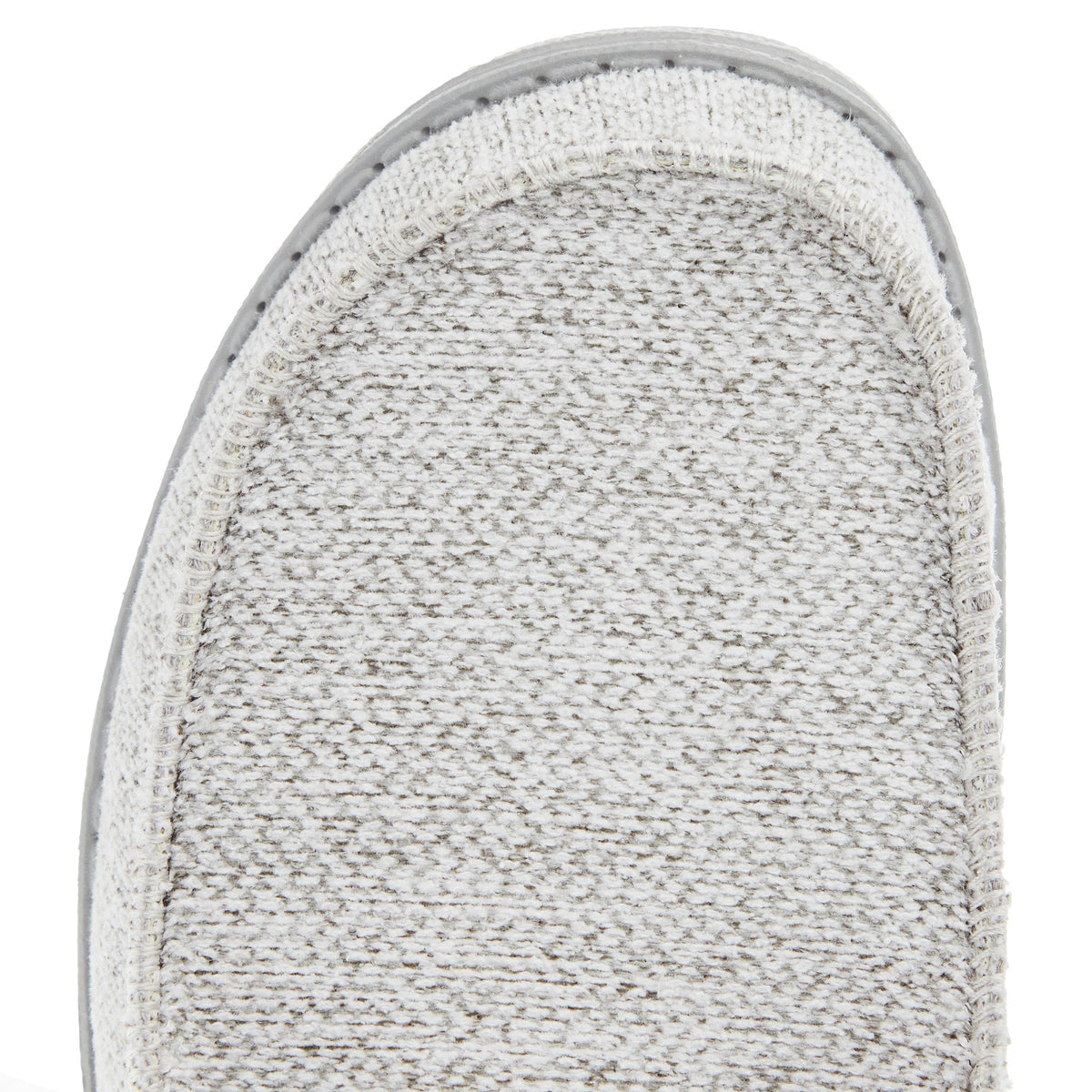 Hey Dude Men's Wally Stitch Flecked Woven Grey Casual Shoe