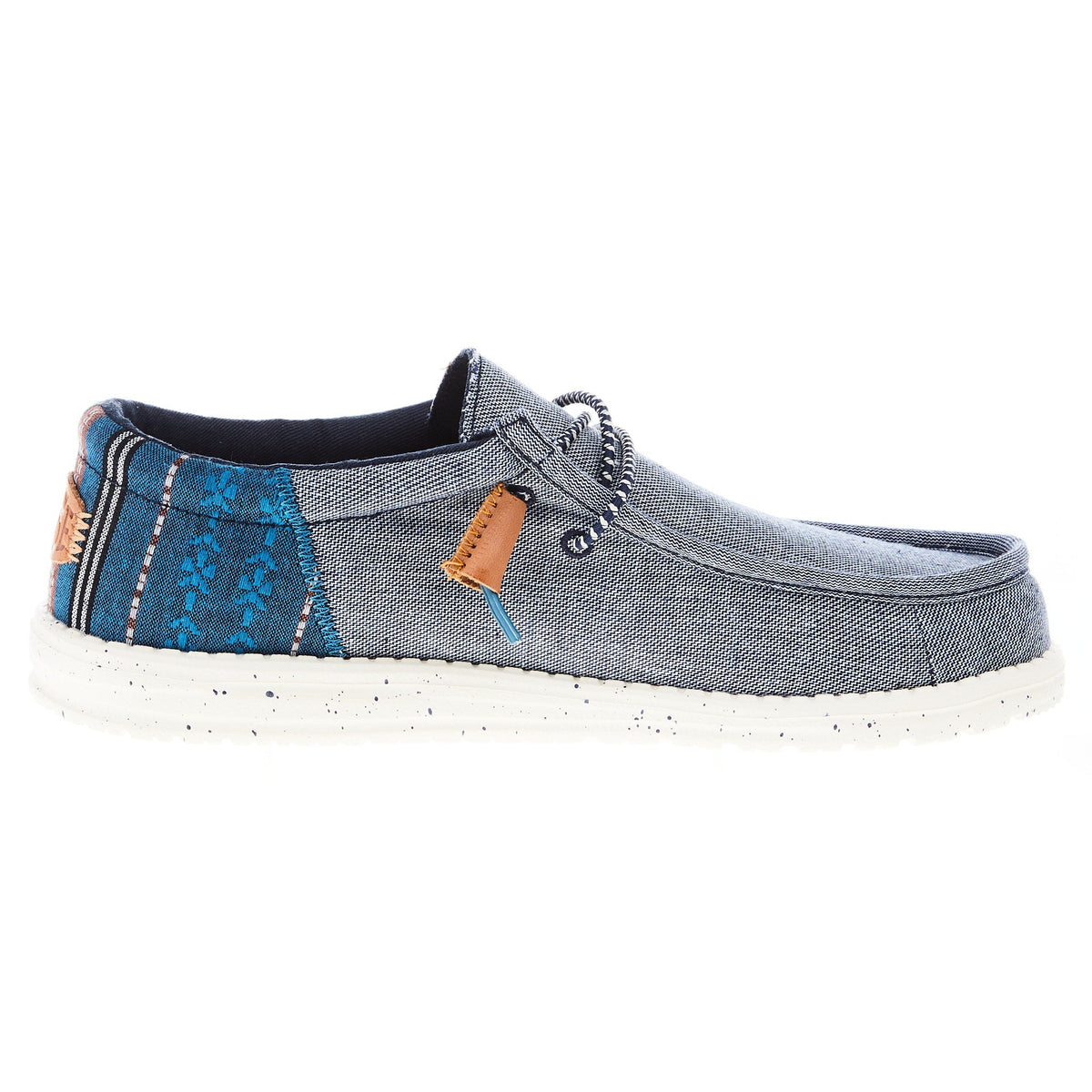 Hey Dude Men's Wally Funk Baja Navy Casual Shoe