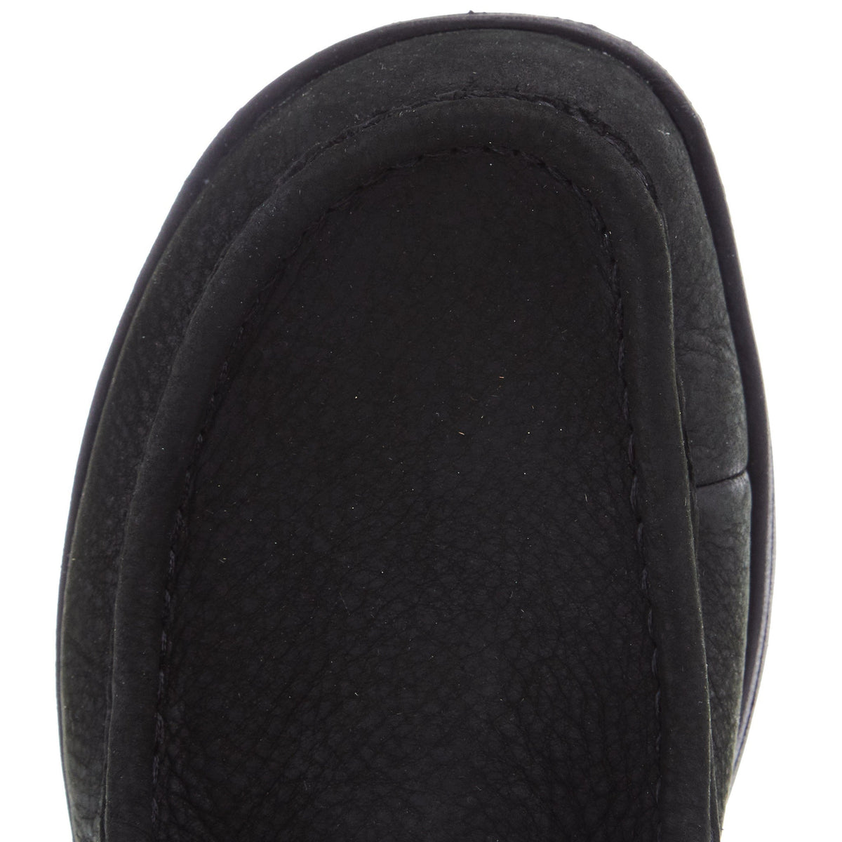 Hey Dude Mens Wally Black Grip Craft Leather Casual Shoe