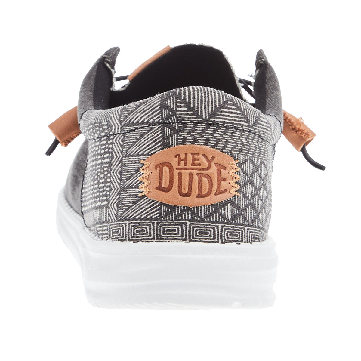 Hey Dude Mens Wally Funk Batik Black Casual Shoe