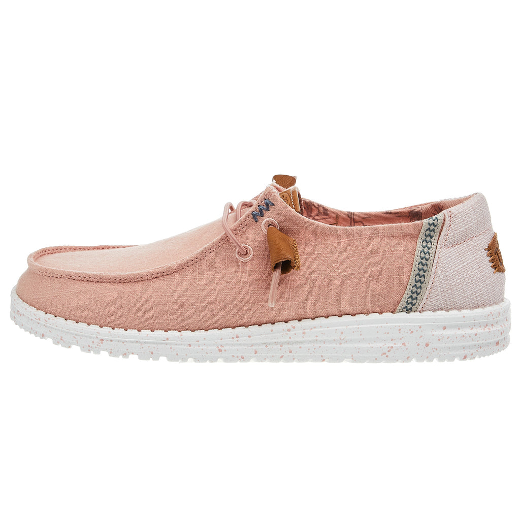 Hey Dude Women's Wendy Washed Canvas Rose Cloud Casual