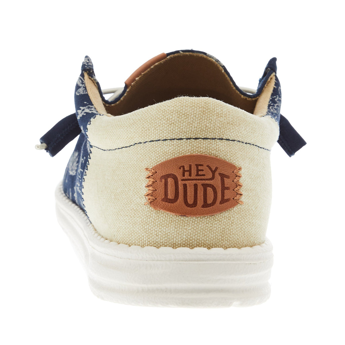 Hey Dude Mens Wally Funk Desert Navy Casual Shoe