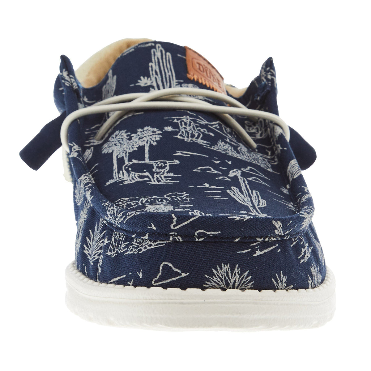 Hey Dude Mens Wally Funk Desert Navy Casual Shoe