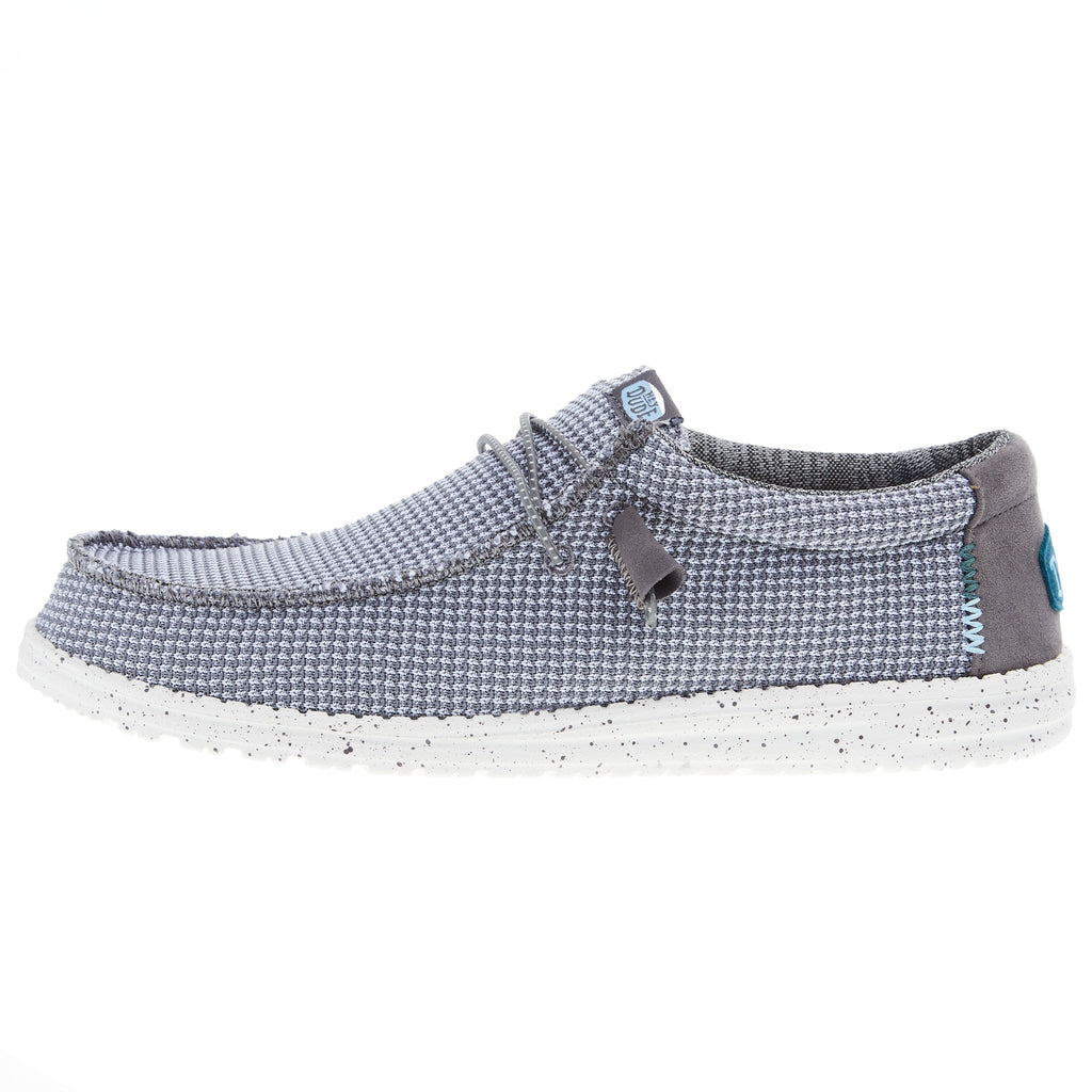 Hey Dude Mens Grey Wally Sport Mesh Casual